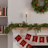 Pine Christmas Garland with Lights - 1.8m