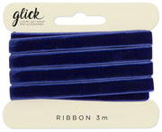 Navy Velvet Ribbon – 2m