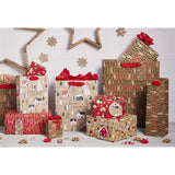 Merry Christmas Fresco Kraft Luxury Roll Wrap 3m