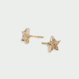 Cosma Textured Star Stud Earrings