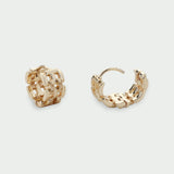 Linear Woven Chain Earrings