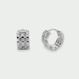 Linear Woven Chain Earrings