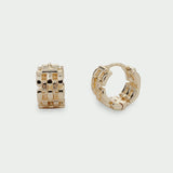 Linear Woven Chain Earrings