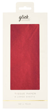 Glick Tissue Plain Red