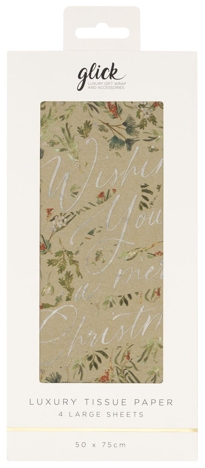 Evergreen Embrace Gold Tissue Paper