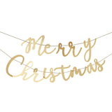 Merry Christmas' Gold Acrylic Garland
