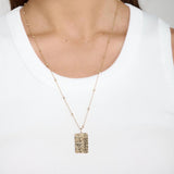 Cascade Beaded Pendant Necklace
