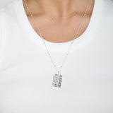 Cascade Beaded Pendant Necklace