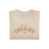 Bob & Blossom Vanilla 'PEACE, LOVE + CHOCOLATE' Sweatshirt