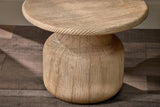 Vivan Grooved Wood Ocassional Table