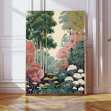 Japanese Woodland Landscape Art Print