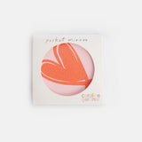 Caroline Gardner Pink/Orange Heart Mirror