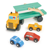 Mentari Wooden Vehicle Transporter – Luxury Car Transport Toy