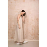 Linen Maxi Dress - Soft Stone