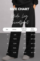 Supersoft Wide Leg Sweatpant - Black