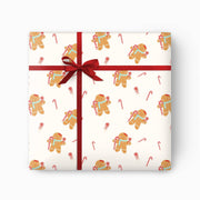 Gingerbread Christmas Gift Wrap – 2 Sheets