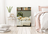 Cozy Sleeping Golden Labrador Retriever Art Print    : A3