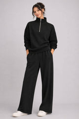 Supersoft Half Zip Sweatshirt - Black