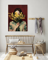 Figurative Painting Flower Portrait Art Print