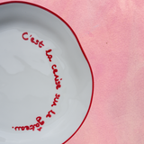 Statement Plate - 'C'est la cerise sur le gateau'