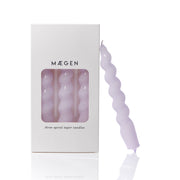 Spiral Taper Candles - 3 Pack - Lilac