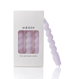 Spiral Taper Candles - 3 Pack - Lilac