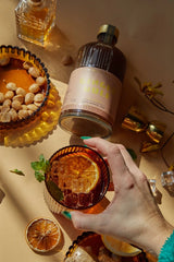Here's How The Scout Lowball Glasses - Set of 2 in Amber