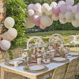 Pink Floral Paper Plates