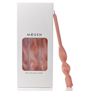 Twist Taper Candles - 3 Pack - Plaster Pink