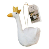 Felt Swan Christmas Tree Decoration