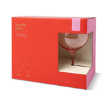 Copa Glasses - Boxed Set of Two - Blush & Cherry