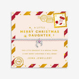 Joma Jewellery Kids’ Christmas A Little “Merry Christmas Daughter” Bracelet