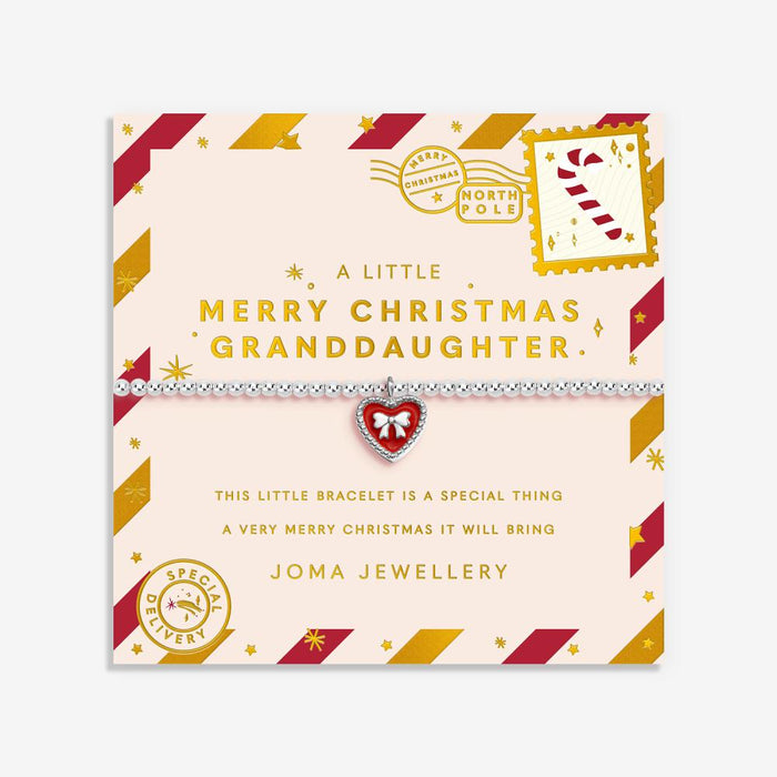 Joma Jewellery Kids’ Christmas A Little “Merry Christmas Granddaughter” Bracelet