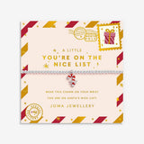 Joma Jewellery Kids’ Christmas A Little “You're On The Nice List” Bracelet
