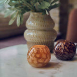 Nila Glass Candle Holder - Honey