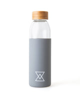 Born Nouli Blush Pink Glass Reusable Water Bottle 500ml - Eco Luxury