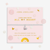 Joma Children's Confetti A Little 'Love You With All My Heart' Bracelet