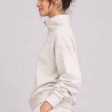 Supersoft Half Zip Sweatshirt Oat Marl