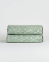 Verona Mint 100% New Zealand Wool Throw Blanket