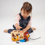Mentari Wooden Shape Sorting Safari Truck – Traditional Toy