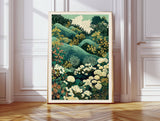 Green Hills Landscape  Art Print  : A3