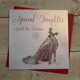 6 X Christmas Special Daughter Sparkly Shoes & Holly