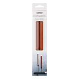 Christmas Copper Ribbed Dinner Candles (Pack 2)