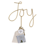 'Joy' Christmas Tree Topper - Brass