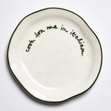 Statement Plate - 'Cook For Me In Italian.'