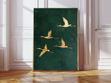 Japanese Flying Crane Art Print – A2