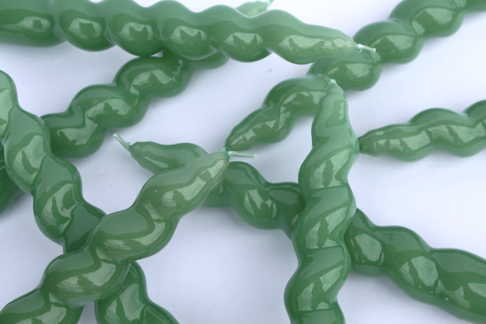 Spiral Taper Candle – Sage