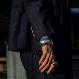 CHALK Lisa Linen Blazer in Navy