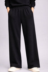 Supersoft Wide Leg Sweatpant - Black