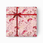 Blush Berry Christmas Wrapping Paper - 2 Sheets